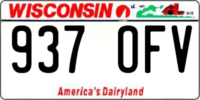 WI license plate 937OFV