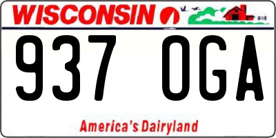 WI license plate 937OGA