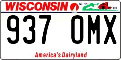 WI license plate 937OMX