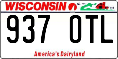 WI license plate 937OTL