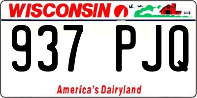 WI license plate 937PJQ