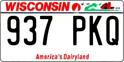 WI license plate 937PKQ