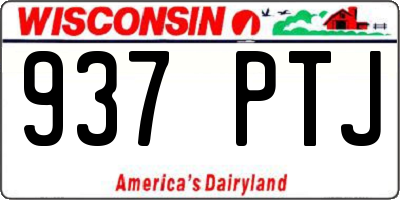 WI license plate 937PTJ