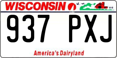WI license plate 937PXJ