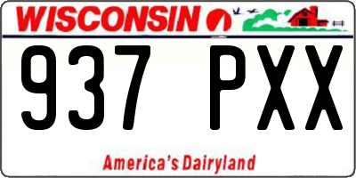 WI license plate 937PXX