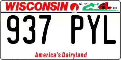 WI license plate 937PYL