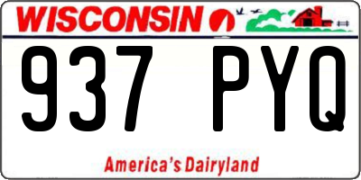 WI license plate 937PYQ