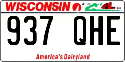 WI license plate 937QHE