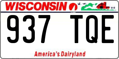 WI license plate 937TQE