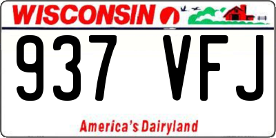WI license plate 937VFJ