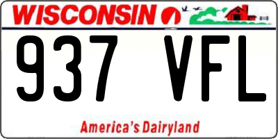 WI license plate 937VFL
