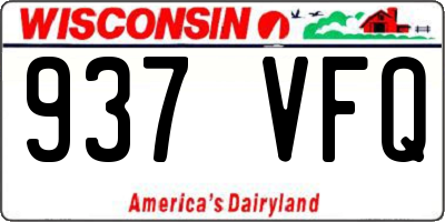 WI license plate 937VFQ