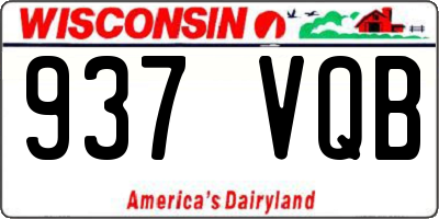 WI license plate 937VQB