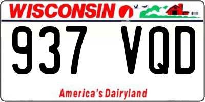 WI license plate 937VQD