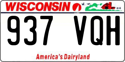 WI license plate 937VQH