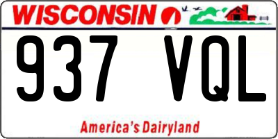 WI license plate 937VQL