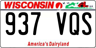 WI license plate 937VQS