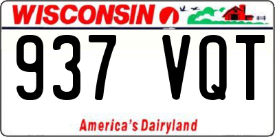WI license plate 937VQT