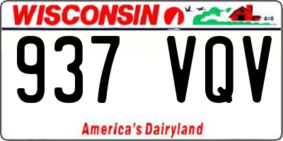 WI license plate 937VQV