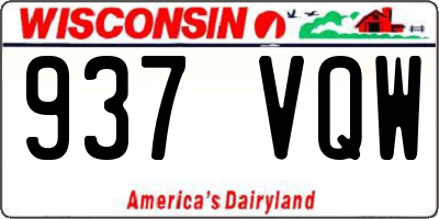 WI license plate 937VQW