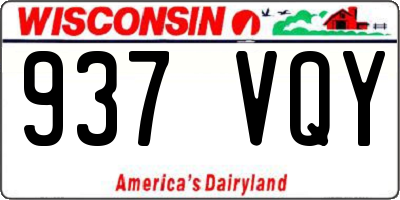 WI license plate 937VQY
