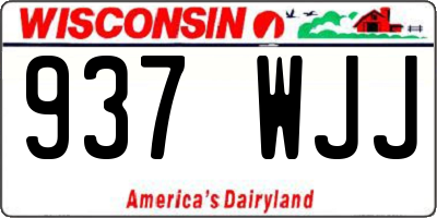 WI license plate 937WJJ