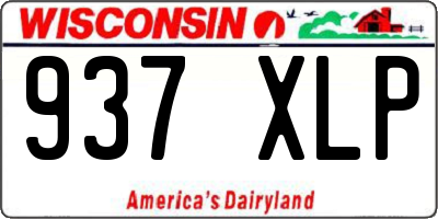 WI license plate 937XLP