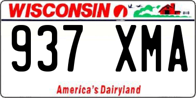 WI license plate 937XMA