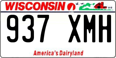 WI license plate 937XMH