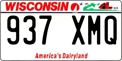 WI license plate 937XMQ