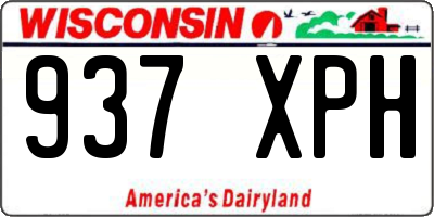 WI license plate 937XPH