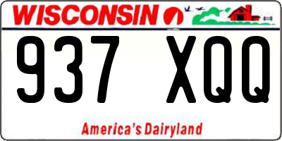 WI license plate 937XQQ