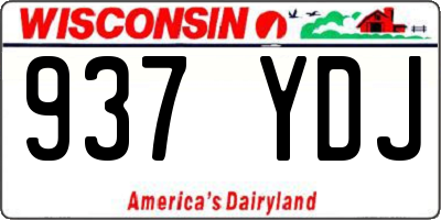 WI license plate 937YDJ