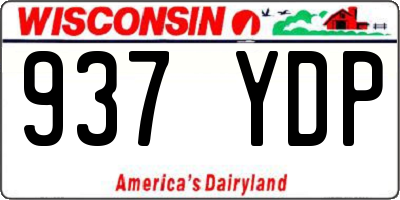 WI license plate 937YDP