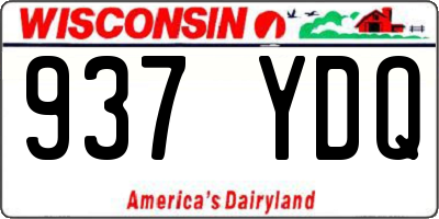 WI license plate 937YDQ