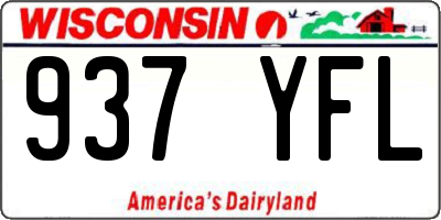 WI license plate 937YFL
