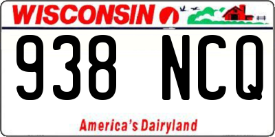 WI license plate 938NCQ