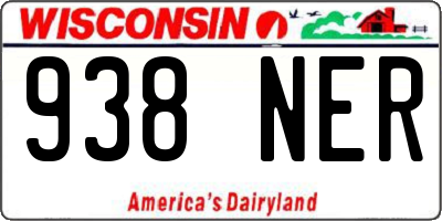 WI license plate 938NER