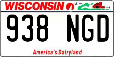 WI license plate 938NGD