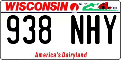 WI license plate 938NHY