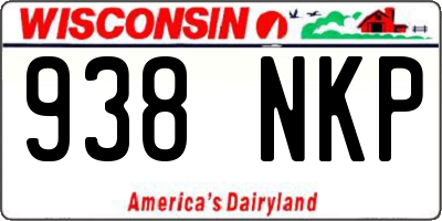 WI license plate 938NKP