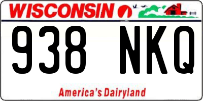 WI license plate 938NKQ
