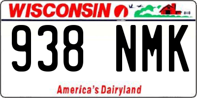 WI license plate 938NMK