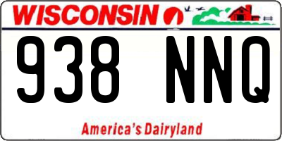 WI license plate 938NNQ