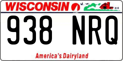 WI license plate 938NRQ