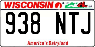 WI license plate 938NTJ