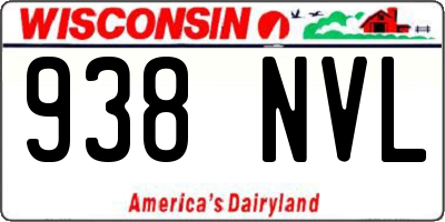 WI license plate 938NVL