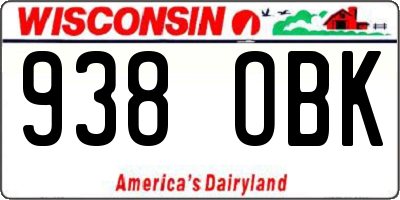 WI license plate 938OBK