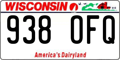 WI license plate 938OFQ