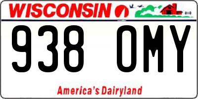 WI license plate 938OMY